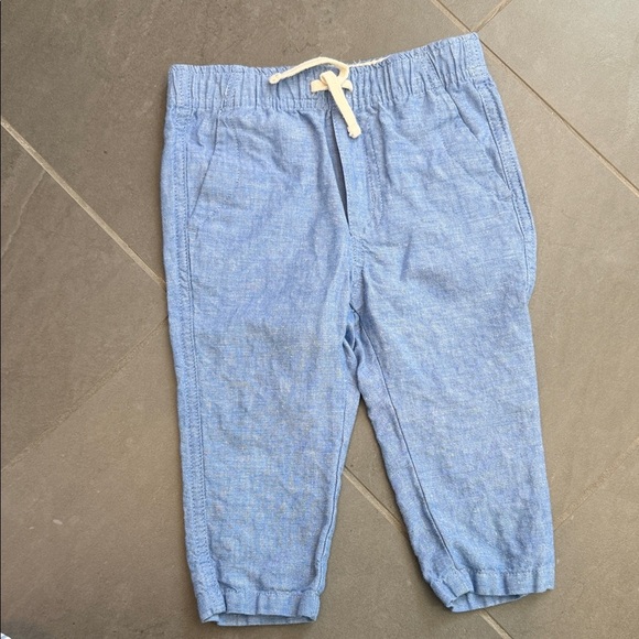 Janie and Jack White and Blue Striped Button Down Shirt - Picture 6 of 7